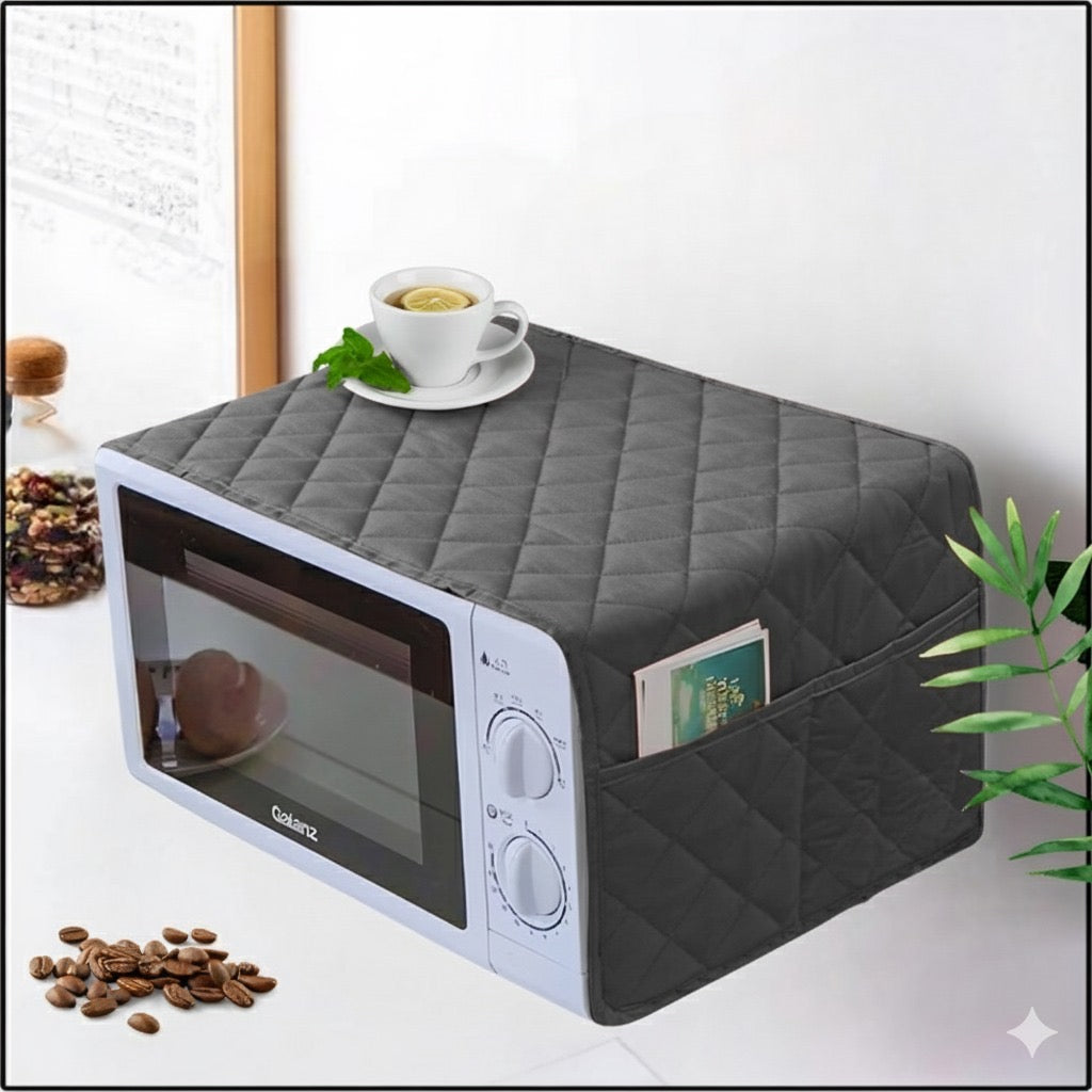 Quilted Oven Cover – 4 Pocket Kitchen Organizer