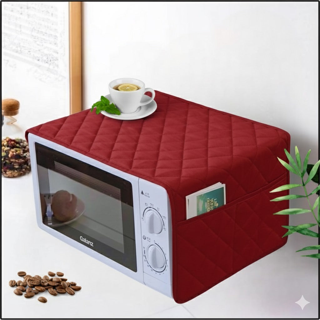 Quilted Oven Cover – 4 Pocket Kitchen Organizer